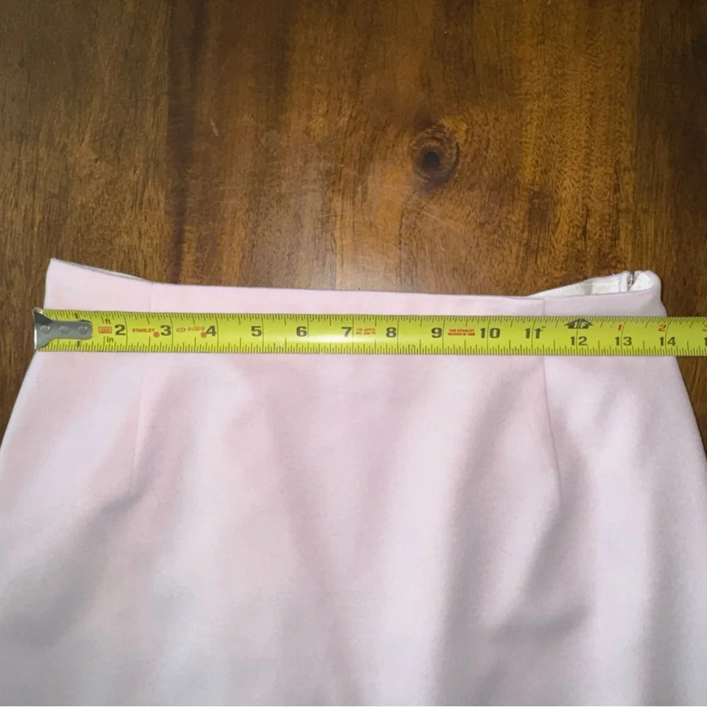 Jaegar Wool Silk Blend Pink 2 pc Skirt Suit Womens 10 Vintage British Luxury - Picture 13 of 16